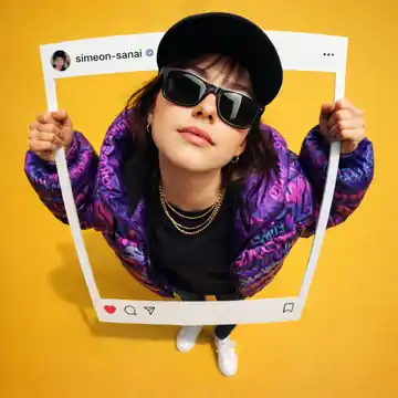 人物破框Instagram超写实合成照 生成效果预览